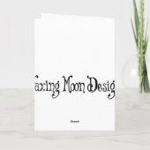 初期のクリスマスツリー シーズンカード (裏面)