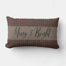 初期のクリスマスレッド&グリーンホームズプンメリー ランバークッション