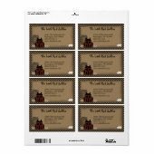 初期のサルトボックスハウス出荷ラベル ラベル (フルシート)