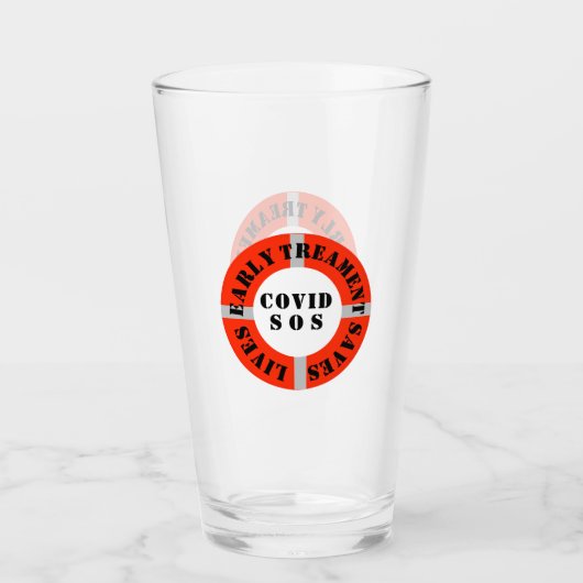 初期のトリートメント救生活 タンブラーグラス (正面)