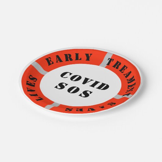 初期のトリートメント救生活 ペーパープレート (アングル)