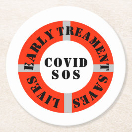 初期のトリートメント救生活 ラウンドペーパーコースター