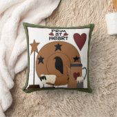 初期のハートカントリーシープデコール クッション (ブランケット)