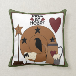 初期のハートカントリーシープデコール クッション