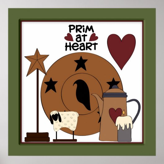 初期のハートカントリーシープデコール ポスター (正面)