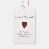 初期のハートギフトラベル ギフトタグ (裏面)