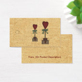 初期のハートトピアリつるラベル (デスク)