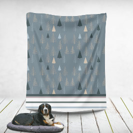 初期のパインズオングレー フリースブランケット