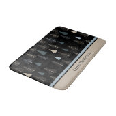 初期のパインズオンブラック バスマット (アングル)