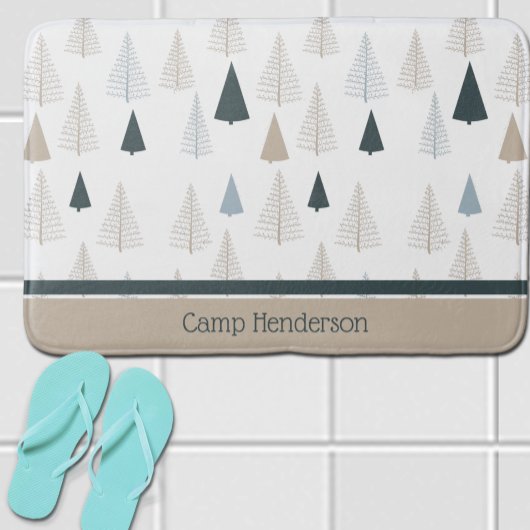 初期のパインズオンホワイト バスマット