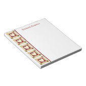 初期のパッチワーク縁どキルトノートパッド ノートパッド (アングル)