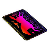 初期のフォークアーランニングトの馬シルエットウマ科の マグネット (右側)