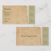 初期のフローラ切り出し名刺 名刺 (正面/裏面)