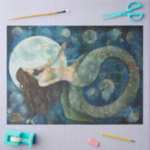 初期のマーメイド&モーンス絵画のデコペ 薄葉紙 (クラフト)