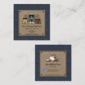 初期のヤナギと羊 スクエア名刺 (正面/裏面)