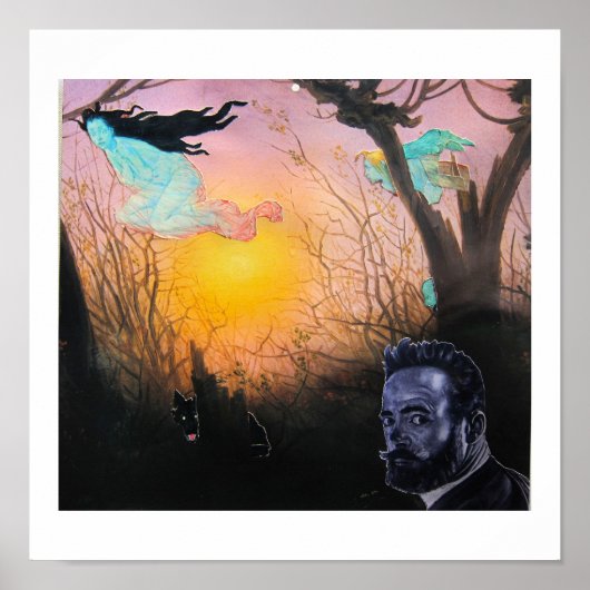 初期の夕べ:恐ろしいもの – コラージュ ポスター (正面)