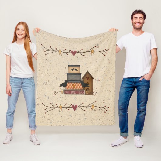 初期の家族の友人 フリースブランケット (インサイチュ)