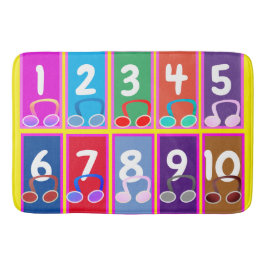 初期の数学番号1 ～ 10バスマット バスマット