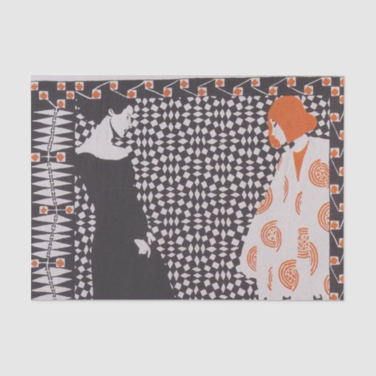初期の春イラストレーションから詩へKoloman Moser 薄葉紙 (正面)
