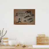 初期の洞窟アートウマカスタムスタープリント ポスター (キッチン)