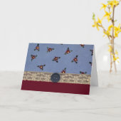 初期の考えるのプリント カード (黄色い花)