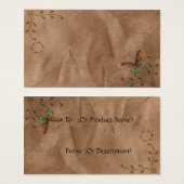 初期の蝶つるラベル (正面&裏面)