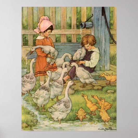 初期の農場シーン ポスター (正面)