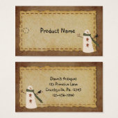 初期の雪だるまつるラベル (正面&裏面)