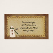 初期の雪だるまつるラベル (裏面)