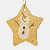 初期の雪だるまオーナメント セラミックオーナメント (左)