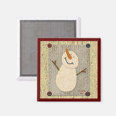 初期の雪だるま磁石 マグネット (正面/裏面)