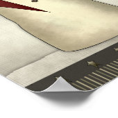 初期の雪だるま、バードハウス、クロウ ポスター (角)