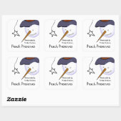 初期の雪だるまJARラベル スクエアシール (シート)