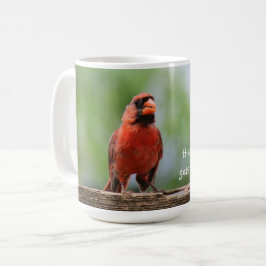 初期の鳥のコーヒー、赤いかわいらし（鳥）ショウジョウコウカンチョウ コーヒーマグカップ