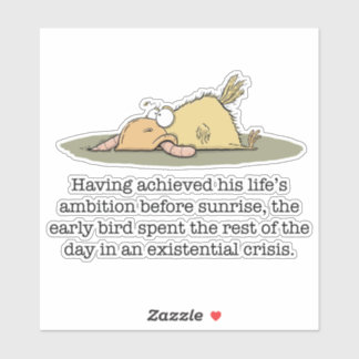 初期の鳥のビニールのシール シール