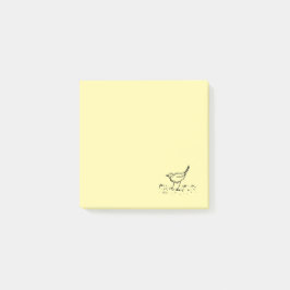 初期の鳥ペン線画 ポストイット