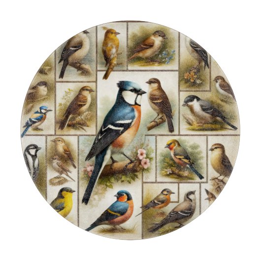 初期の鳥 カッティングボード (正面)