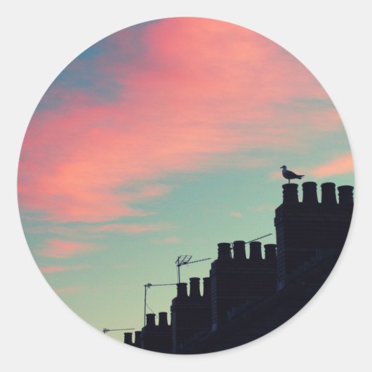 初期の鳥 ラウンドシール (正面)