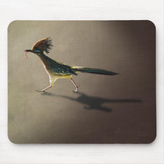 初期の鳥、口 マウスパッド (正面)