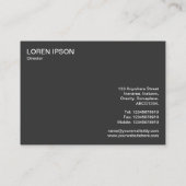 初期の鳥 名刺 (裏面)