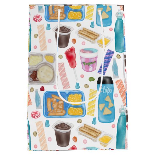 初期の2000年代キッドスナック抱き枕 ミディアムペーパーバッグ (裏面)