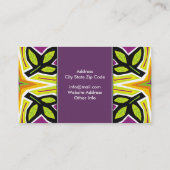 初期のArt Business Card 名刺 (裏面)