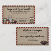 初期のCountry Candle & Scents名刺 名刺 (正面/裏面)