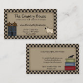 初期のSaltbox HouseとSheep Editable 名刺 (正面/裏面)