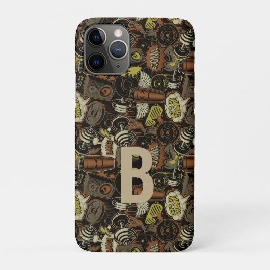 初期を変更、名前を追加（削除）、ジムライフ Case-Mate iPhoneケース (裏)