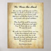 初期アフリカ系アメリカ人の詩マスク衣服