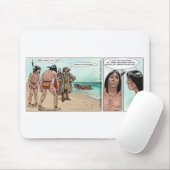 初期アメリカ人入植者は漫画のギフトをオフに マウスパッド (マウス)