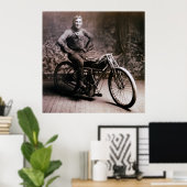 初期オートバイパイオニアレイワイシャール1914 ポスター (ホームオフィス)