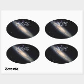 初期スパイラル銀河系- NGC 253 楕円形シール (シート)