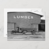 初期トラクタートレーラー， 1925 ポストカード (正面/裏面)